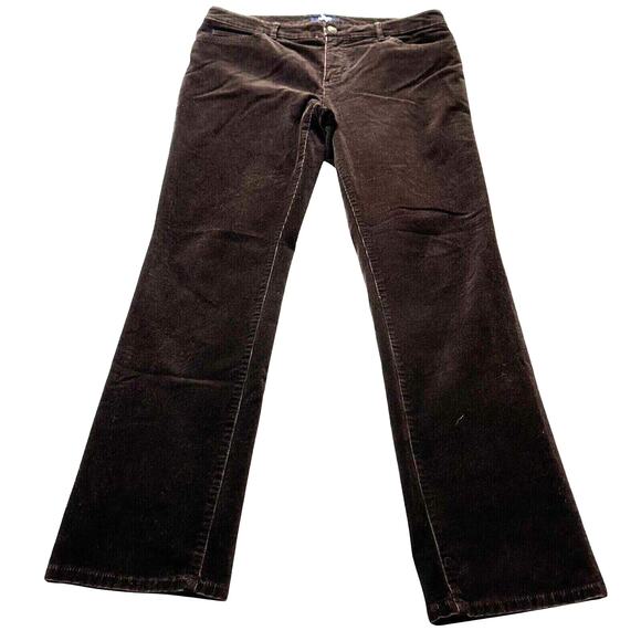 Chaps Ralph Lauren Women’s Corduroy Pants Brown Size 10 Mid Rise Bootcut Stretch - Picture 1 of 7